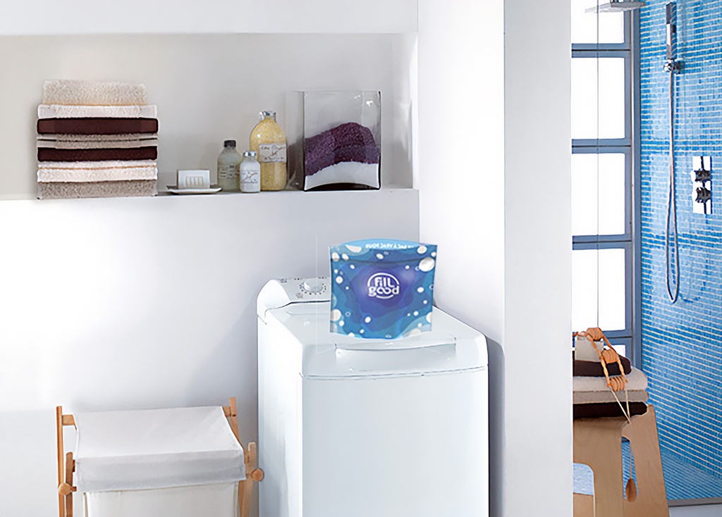 Sac doseur réutilisable pour produits d'entretien