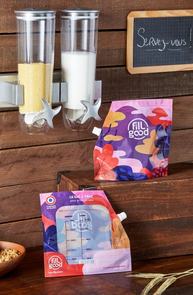 Sac doseur réutilisable petit bouchon