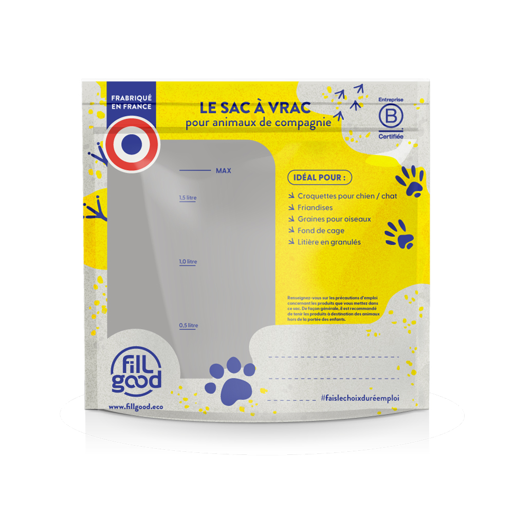 Sac doseur réutilisable pour animaux de compagnie